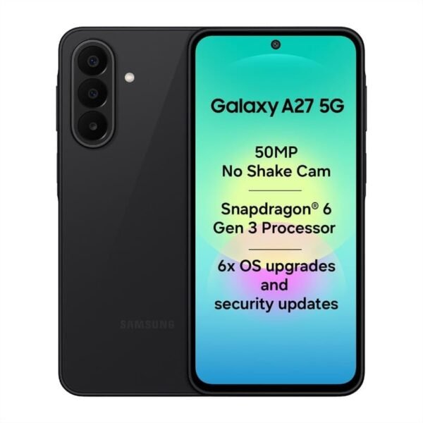 Samsung Galaxy A27 5G (Black, 6GB Memory 128GB Storage)