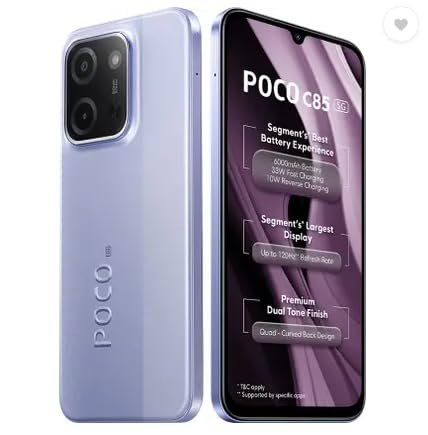 poco c85 1 Poco C85 5G Mystic Purple 6GB RAM 128GB ROM