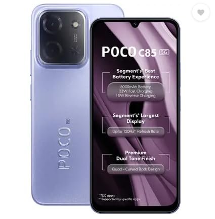 poco c85 Poco C85 5G Mystic Purple 6GB RAM 128GB ROM