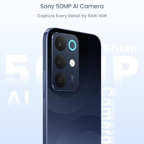 realme 15X 5G Smartphone 8GB+128GB Dark Blue 7000mAh Battery, 60W Fast Charging, 6.8-inch Screen, 144Hz Display, 50+50MP AI Camera, Dimensity 6300, IP69